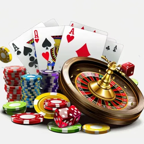 An upscale gaming lounge featuring an elegant guest at a roulette station — the visual signature of KK333.
